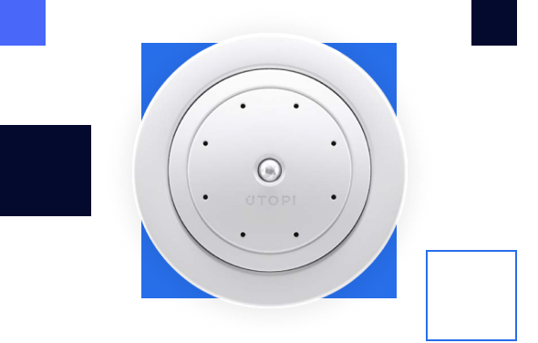 Smart multisensor by Utopi tracking environmental conditions, CO2 levels and occupancy data for energy efficiency and tenant comfort in student accommodation