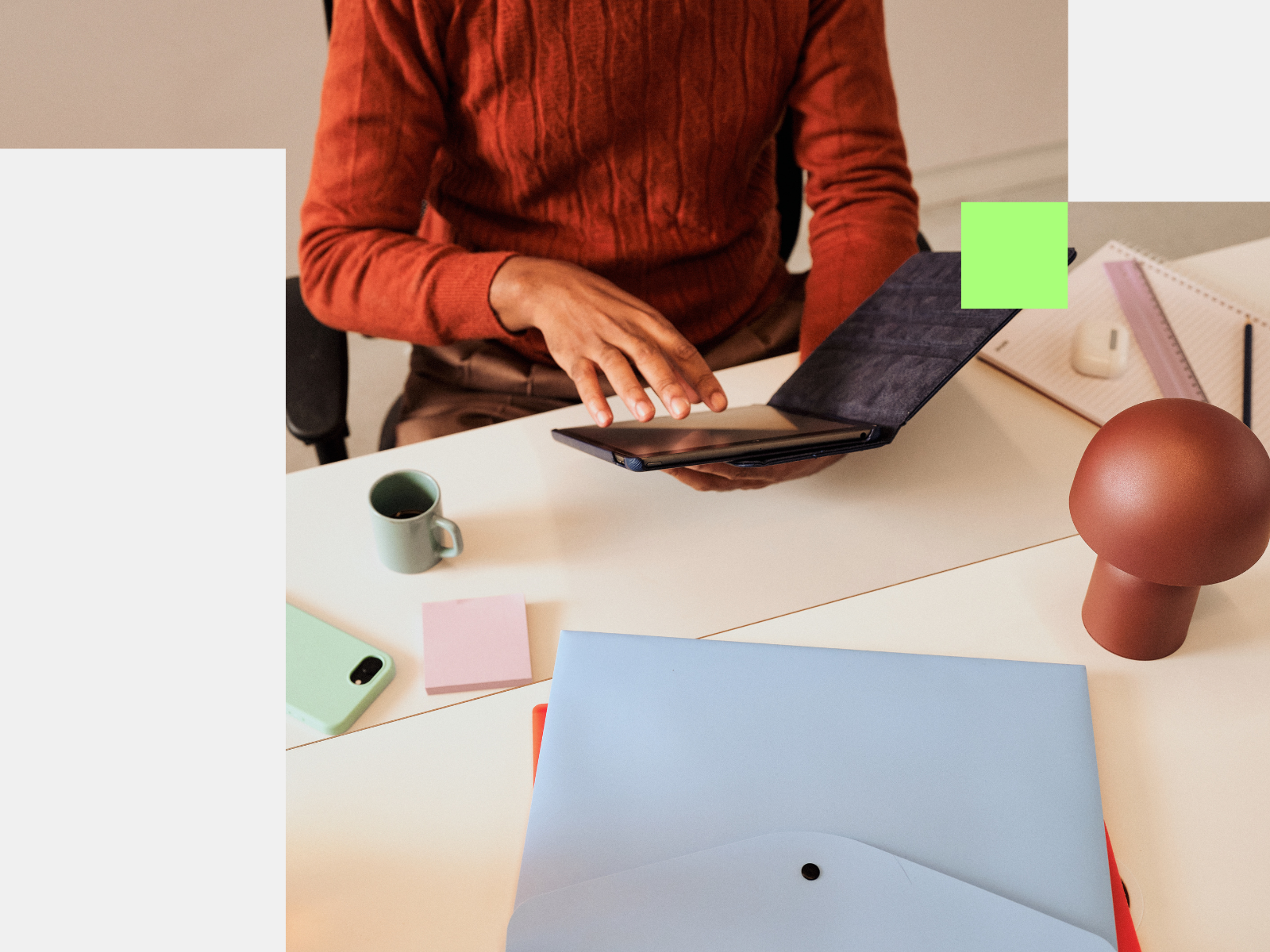 Operator managing waste in PBSA & BTR