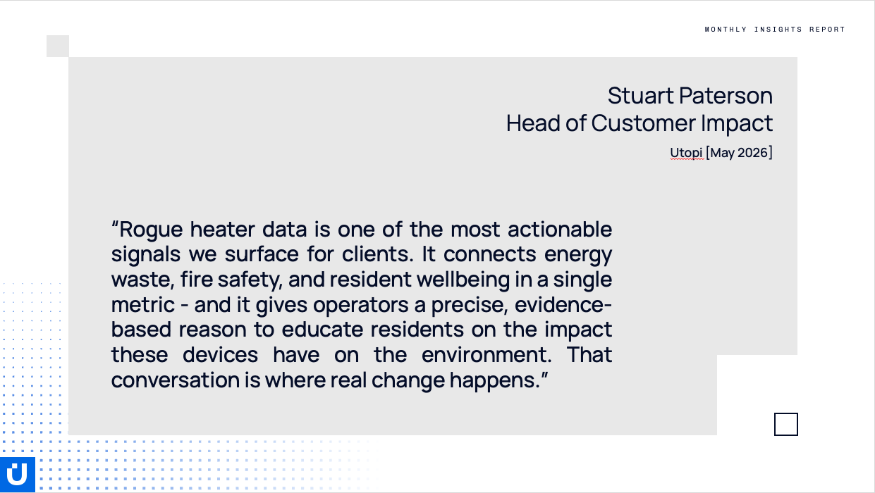 Stuart Paterson Head of Customer Impact quote on the power of Rogue Heater Detection